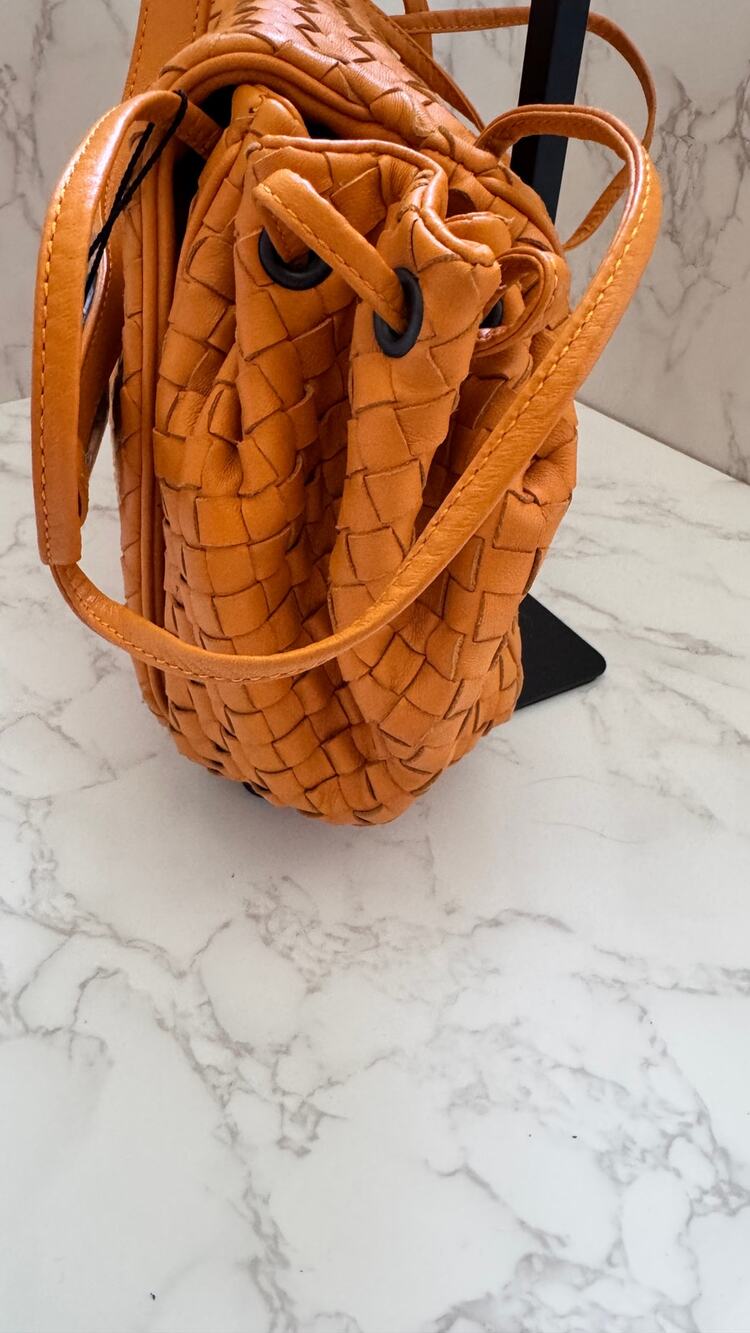 Bottega Veneta Intercciato Leather Crossbody Bag